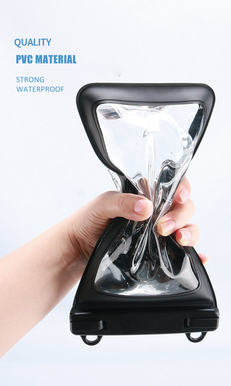 Bolsa Impermeable Premium IPX8 con Doble Hebilla – Black Edition (Fotografía Subacuática HD | Táctil Total)