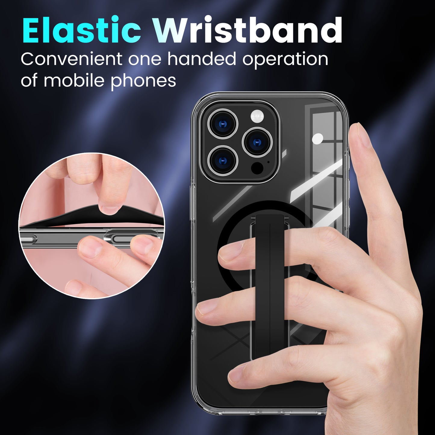 Funda con soporte giratorio y tecnología MagSafe