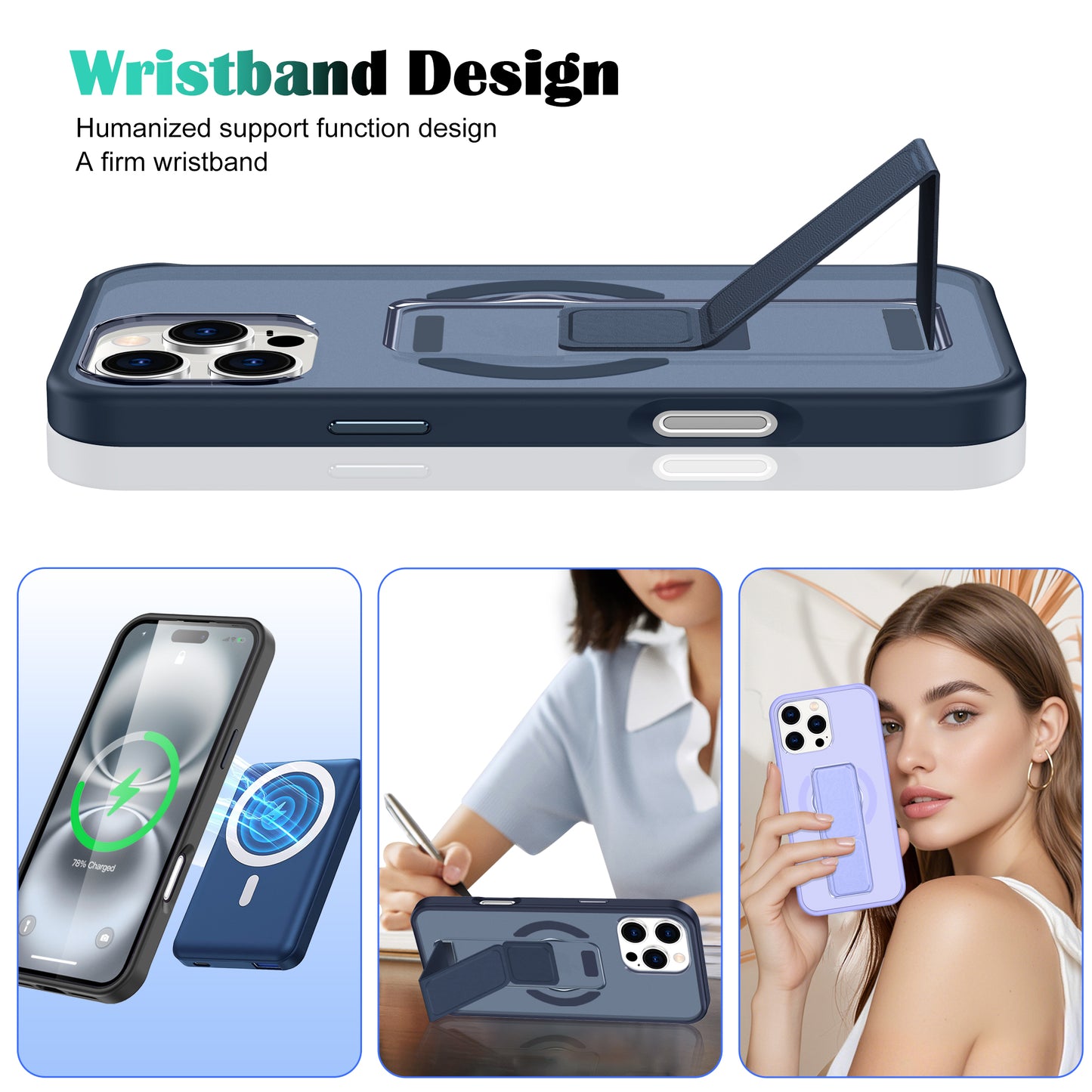 Funda Premium Soporte con Correa (Pulsera) y MagSafe