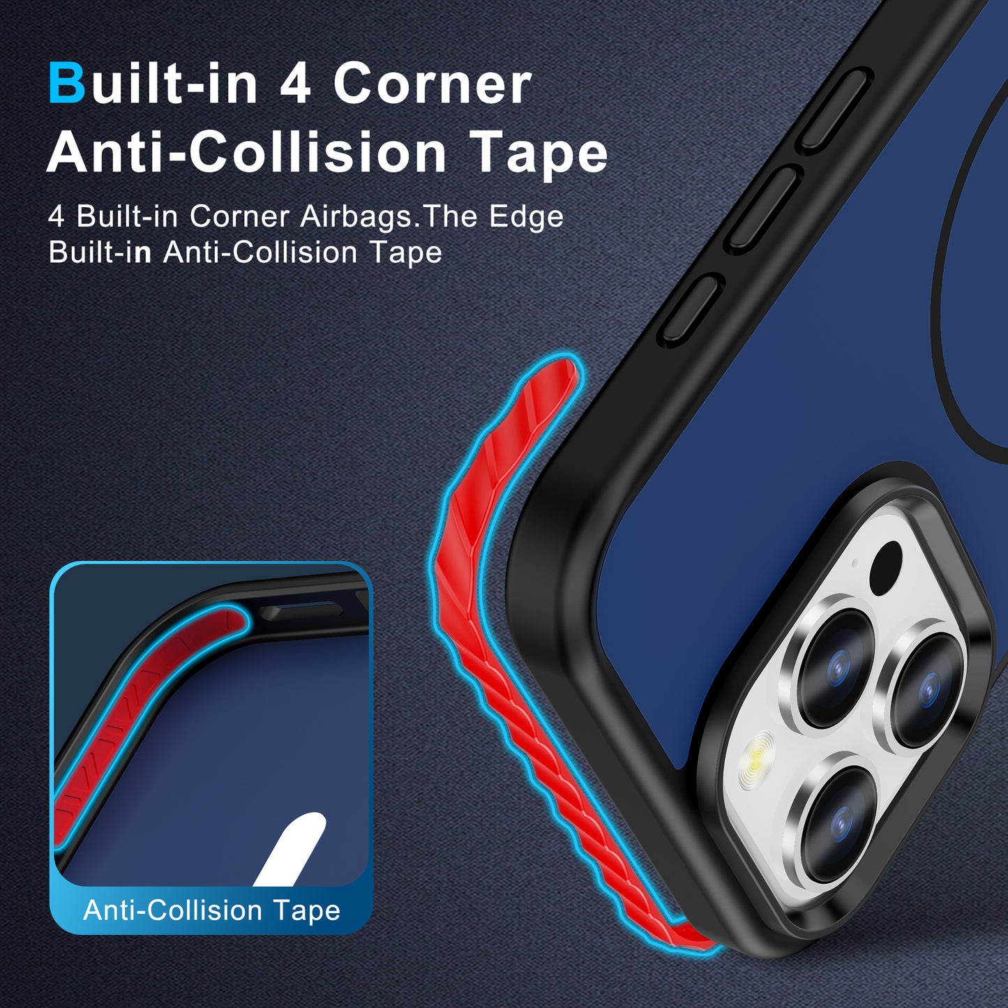 Funda Magnética Antigolpes 360° con Protección Reforzada y MagSafe