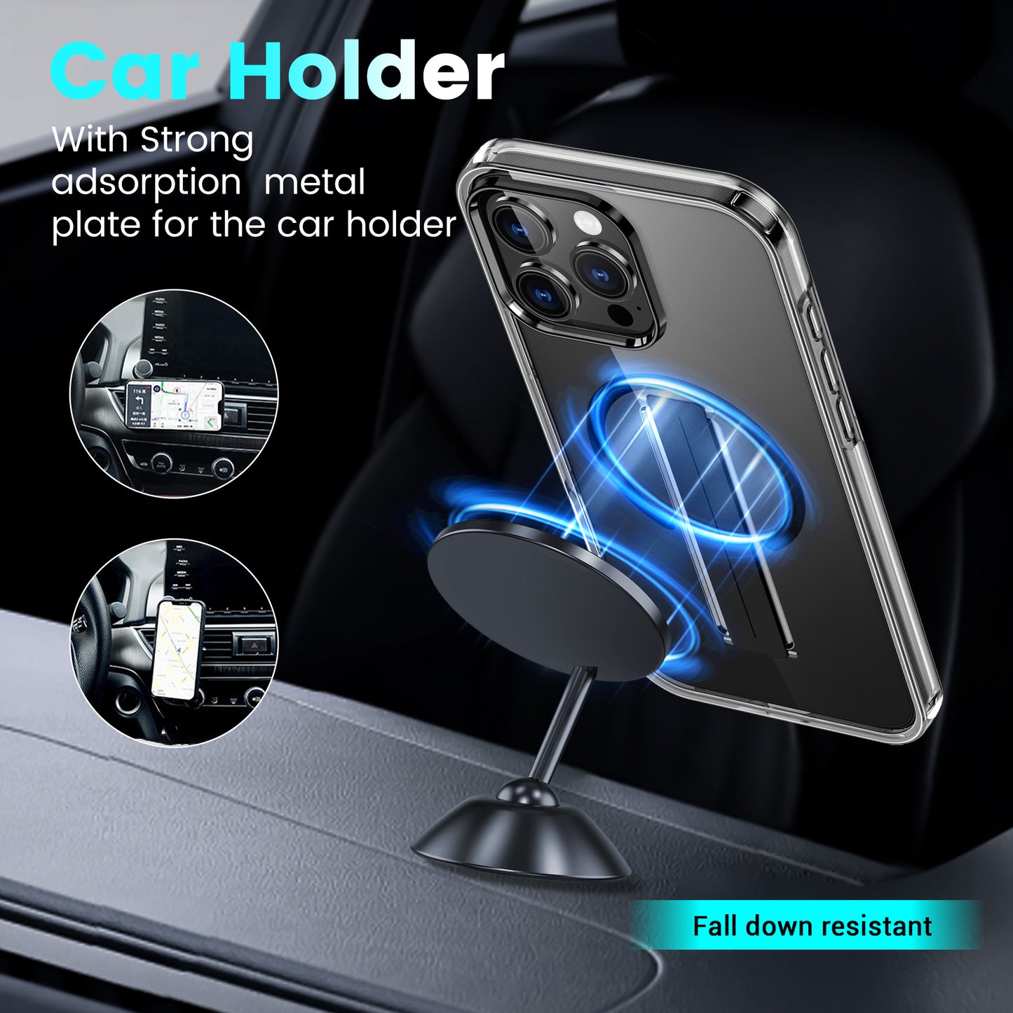 Funda con soporte giratorio y tecnología MagSafe