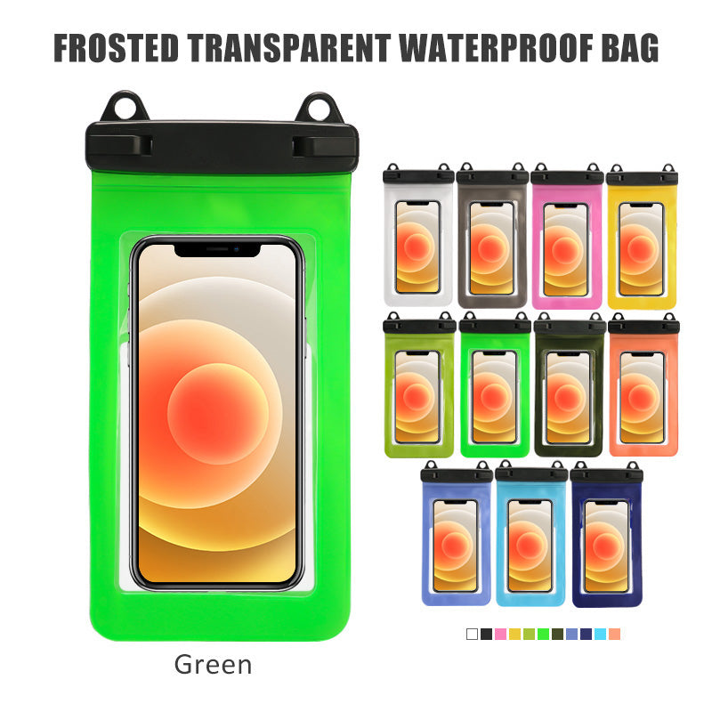 Bolsa Impermeable Frosted MagSafe™ para iPhone – Aqua Blue (Certificada IPX8 | Táctil 100%)