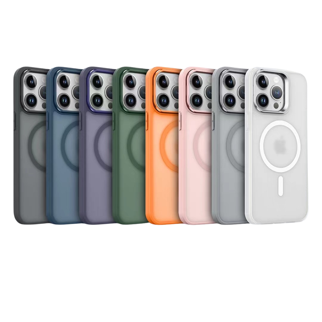 Funda Elegante de Doble Capa con Soporte Giratorio MagSafe