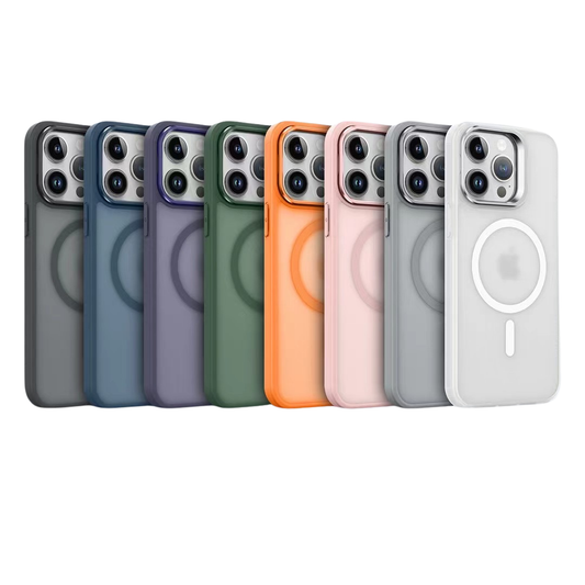 Funda Elegante de Doble Capa con Soporte Giratorio MagSafe