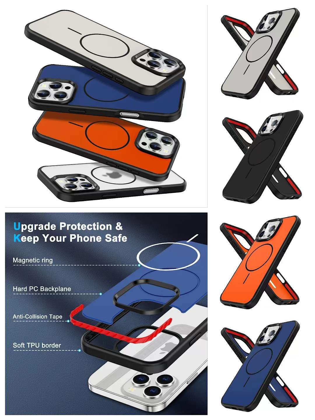 Funda Magnética Antigolpes 360° con Protección Reforzada y MagSafe