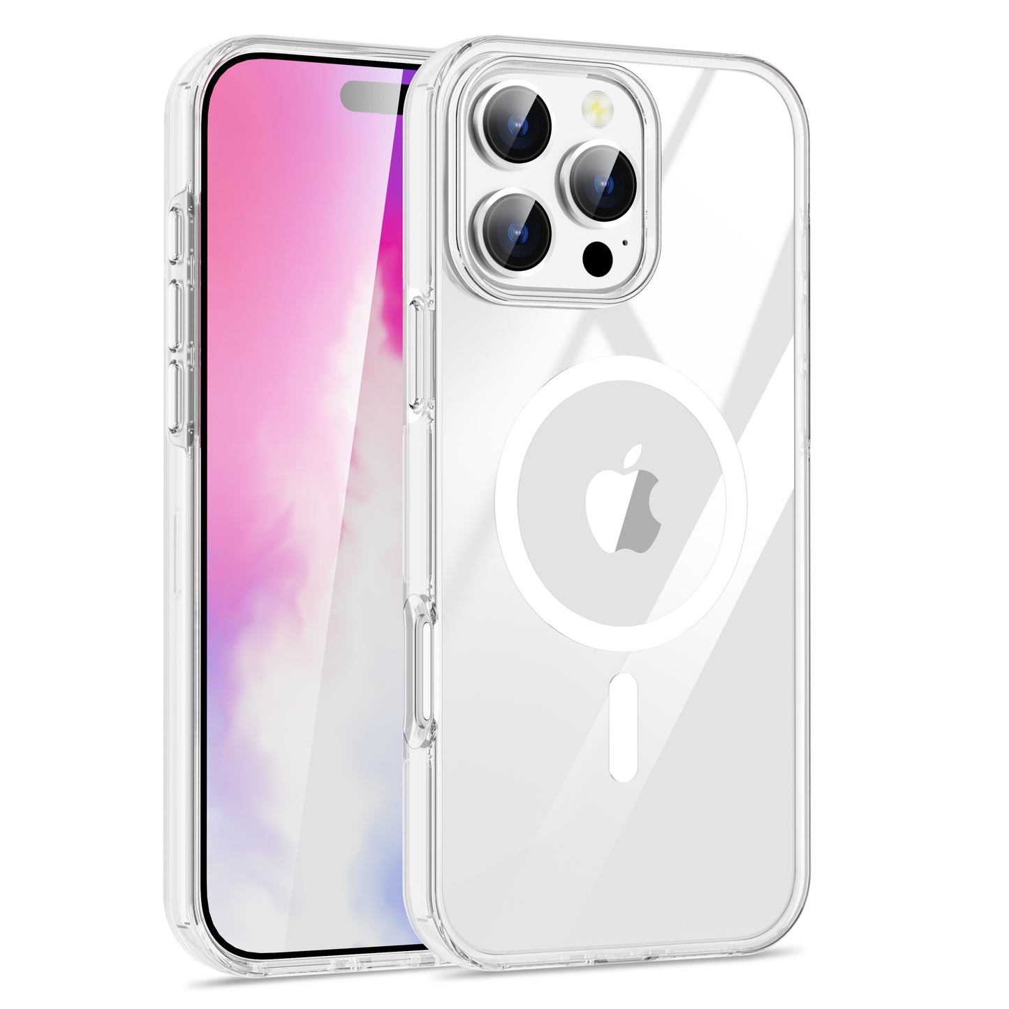 Funda MagSafe Transparente con Airbag y Protección Elevada para Cámara