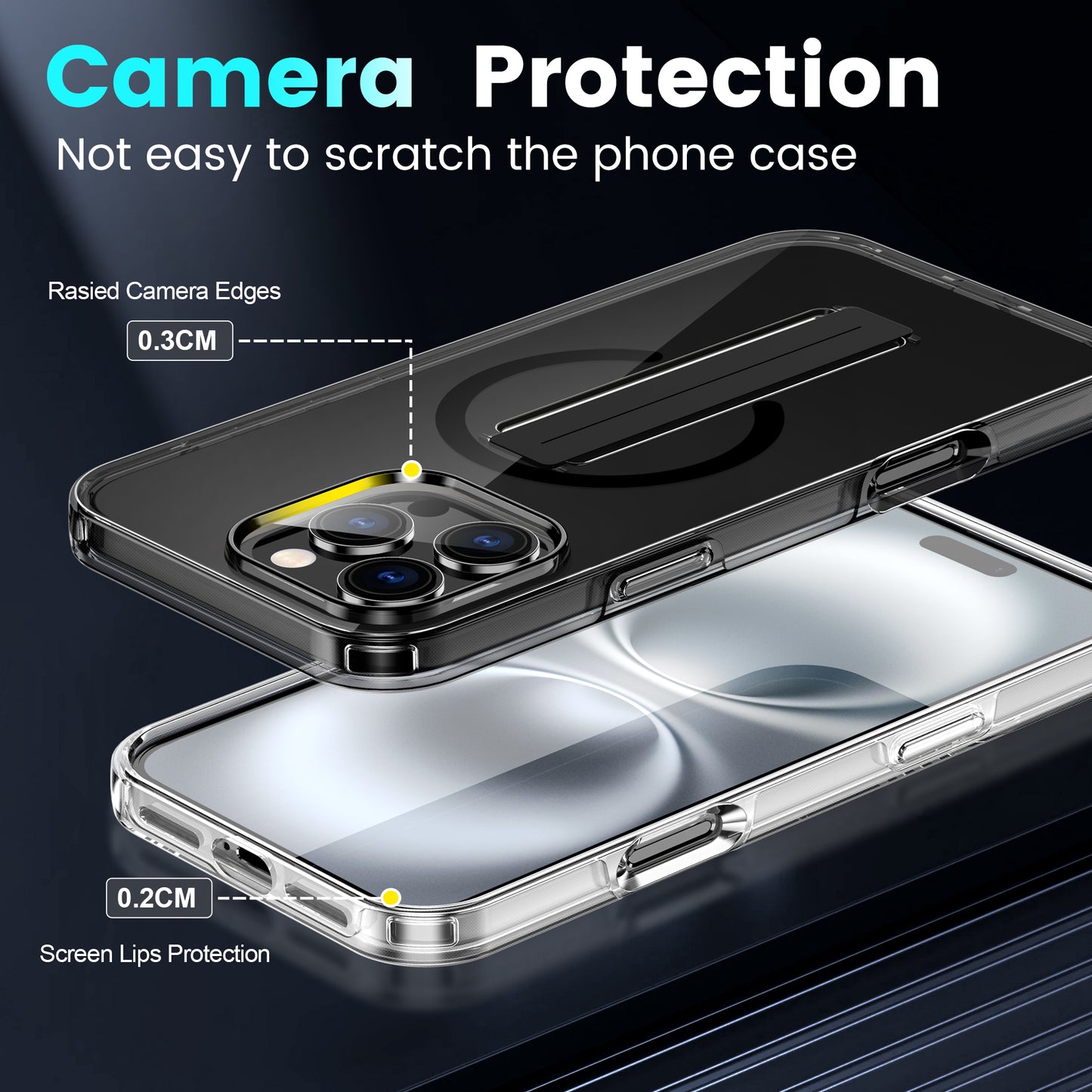 Funda con soporte giratorio y tecnología MagSafe