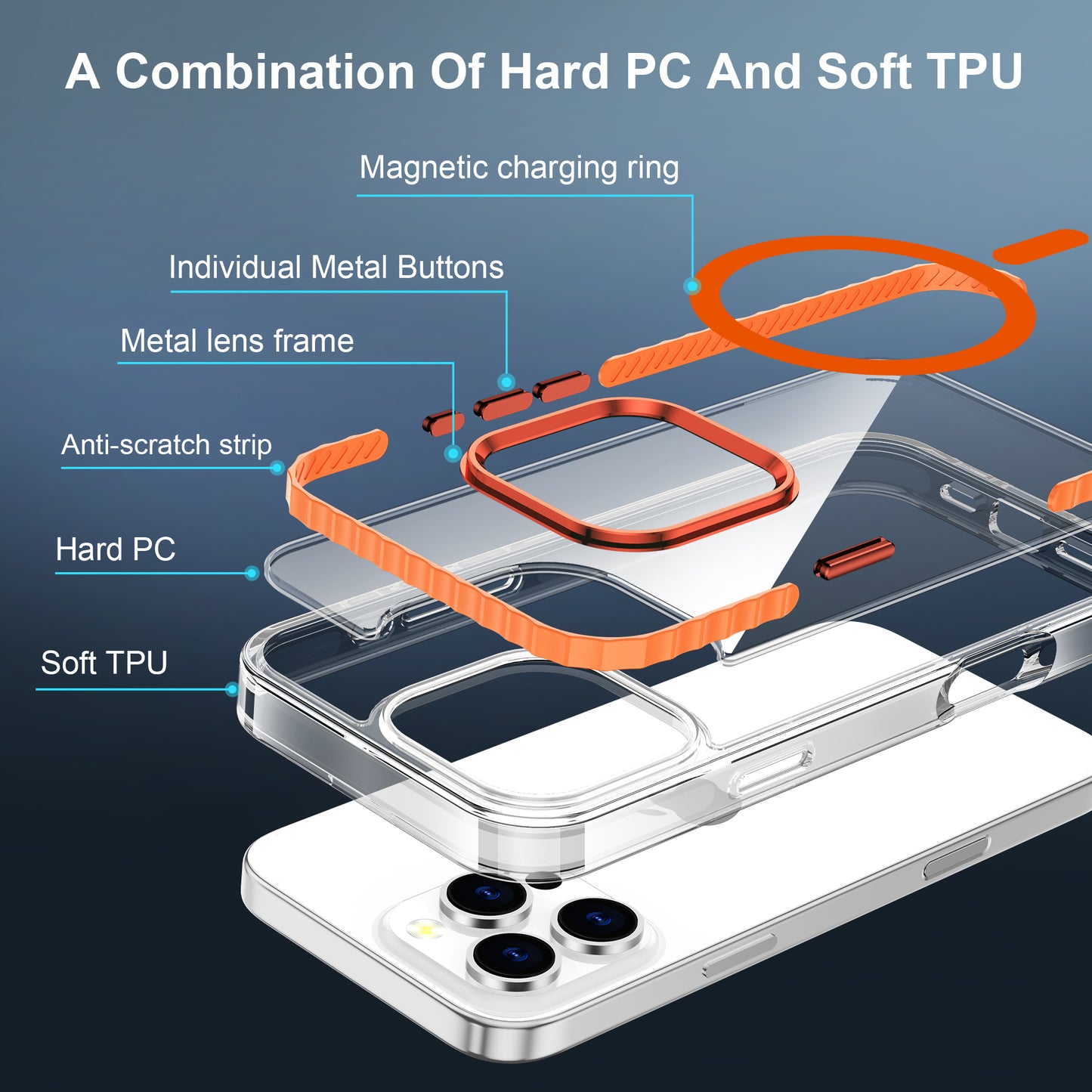 Funda MagSafe SBR-5 Transparente con Doble Airbag - Código: FSBR5