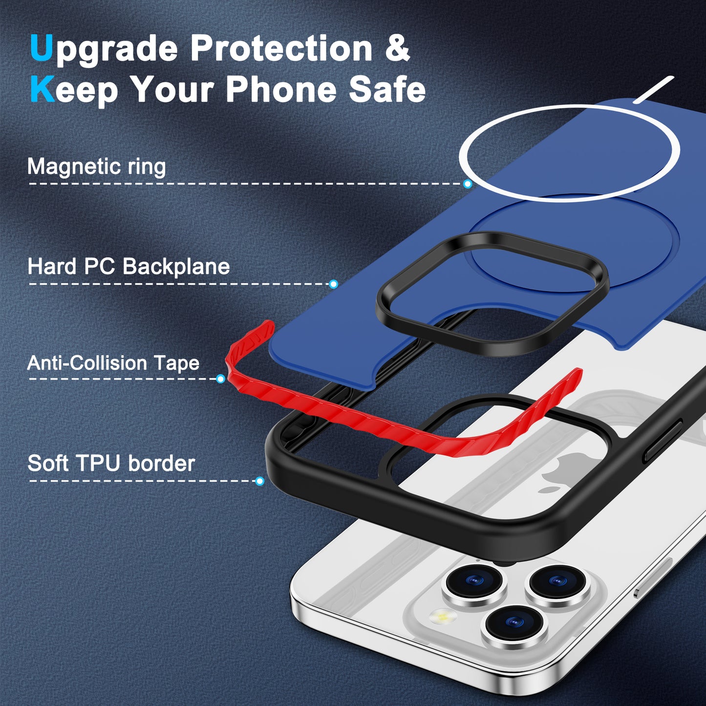 Funda Magnética Antigolpes 360° con Protección Reforzada y MagSafe