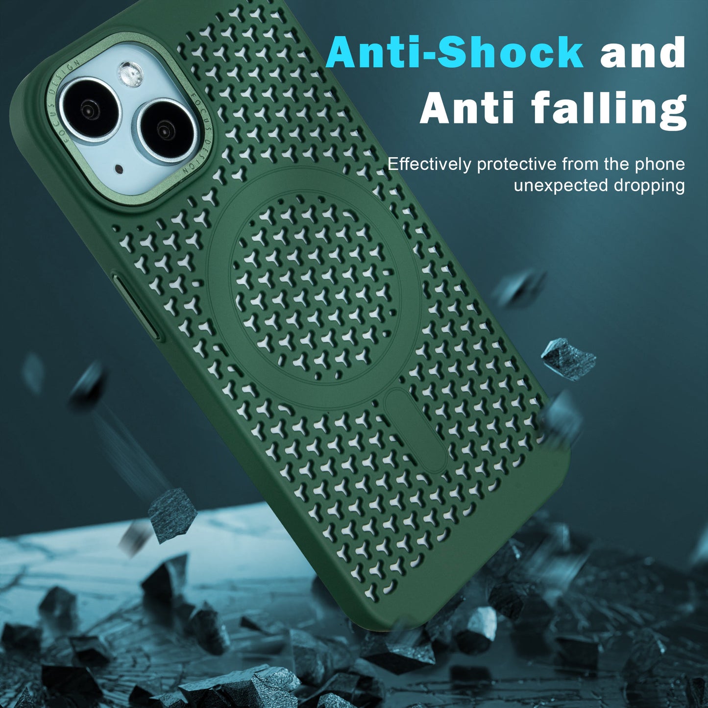 Funda Heat-Sink MagSafe Disipadora Térmica iPhone – Anti-Overheat + Protección Militar