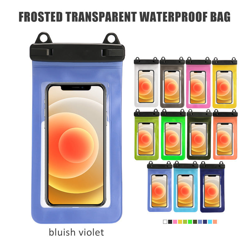 Bolsa Impermeable Frosted MagSafe™ para iPhone – Aqua Blue (Certificada IPX8 | Táctil 100%)