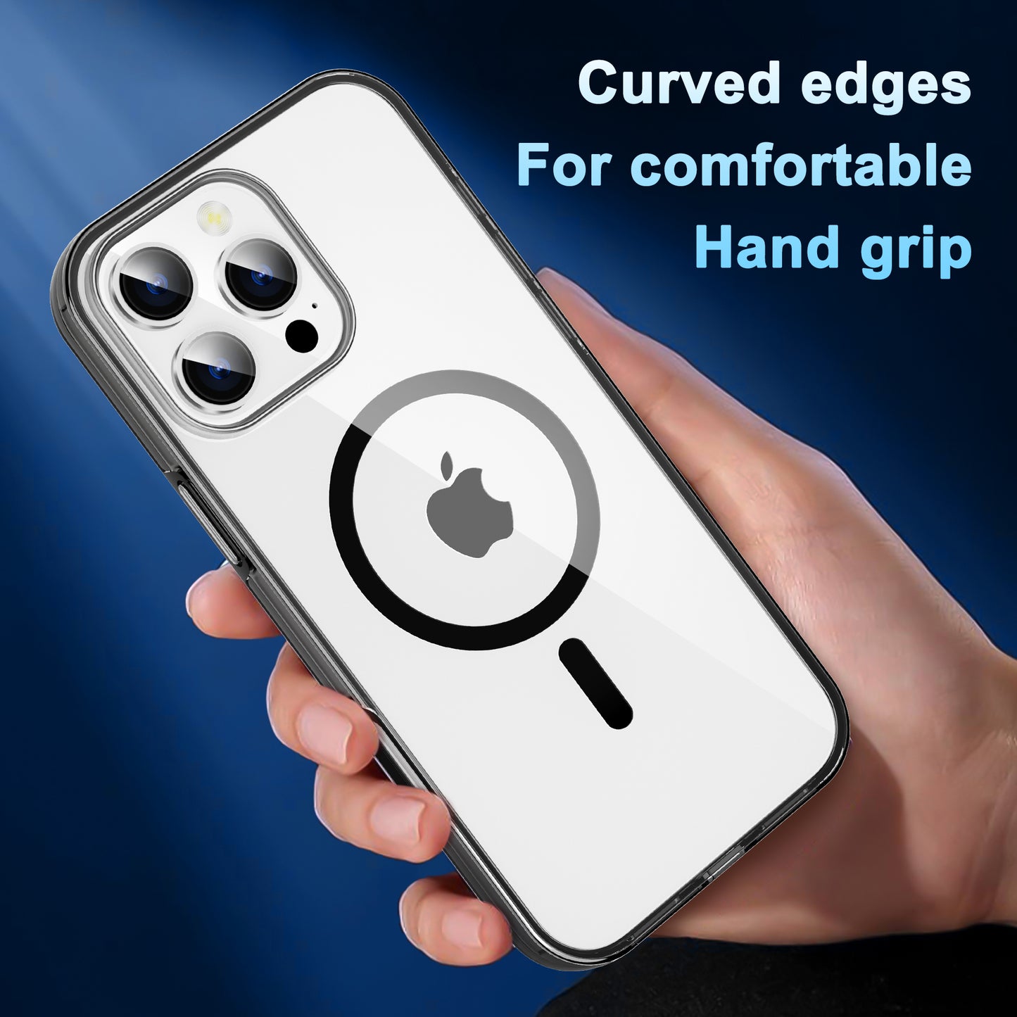 Funda MagSafe Transparente con Airbag y Protección Elevada para Cámara