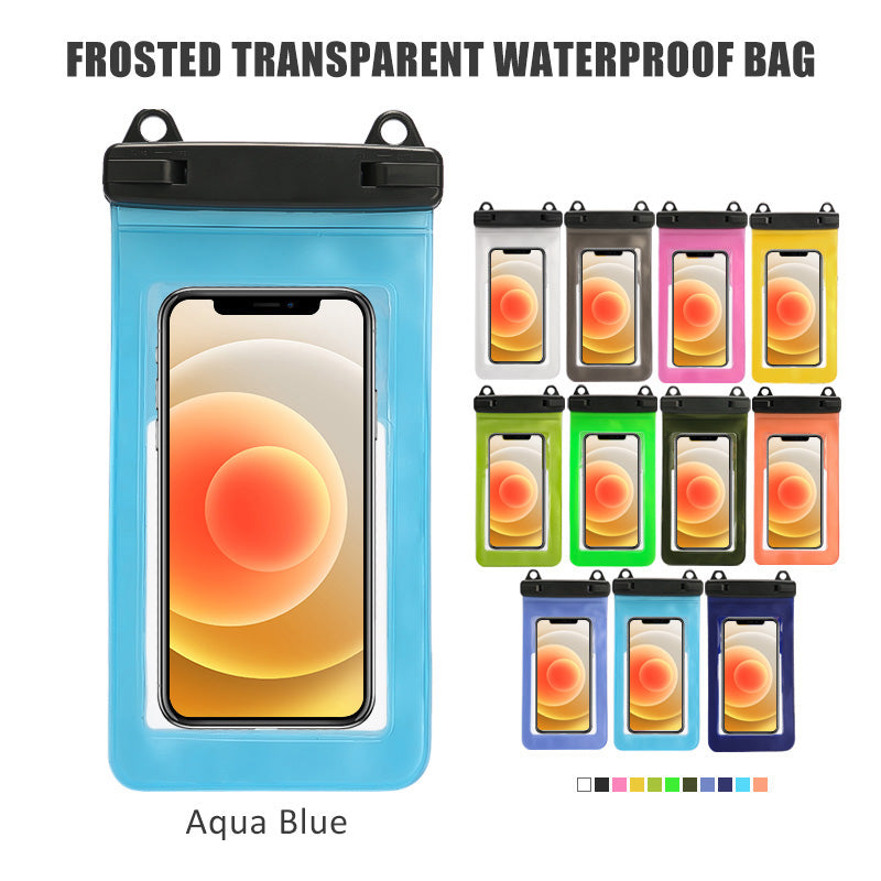 Bolsa Impermeable Frosted MagSafe™ para iPhone – Aqua Blue (Certificada IPX8 | Táctil 100%)