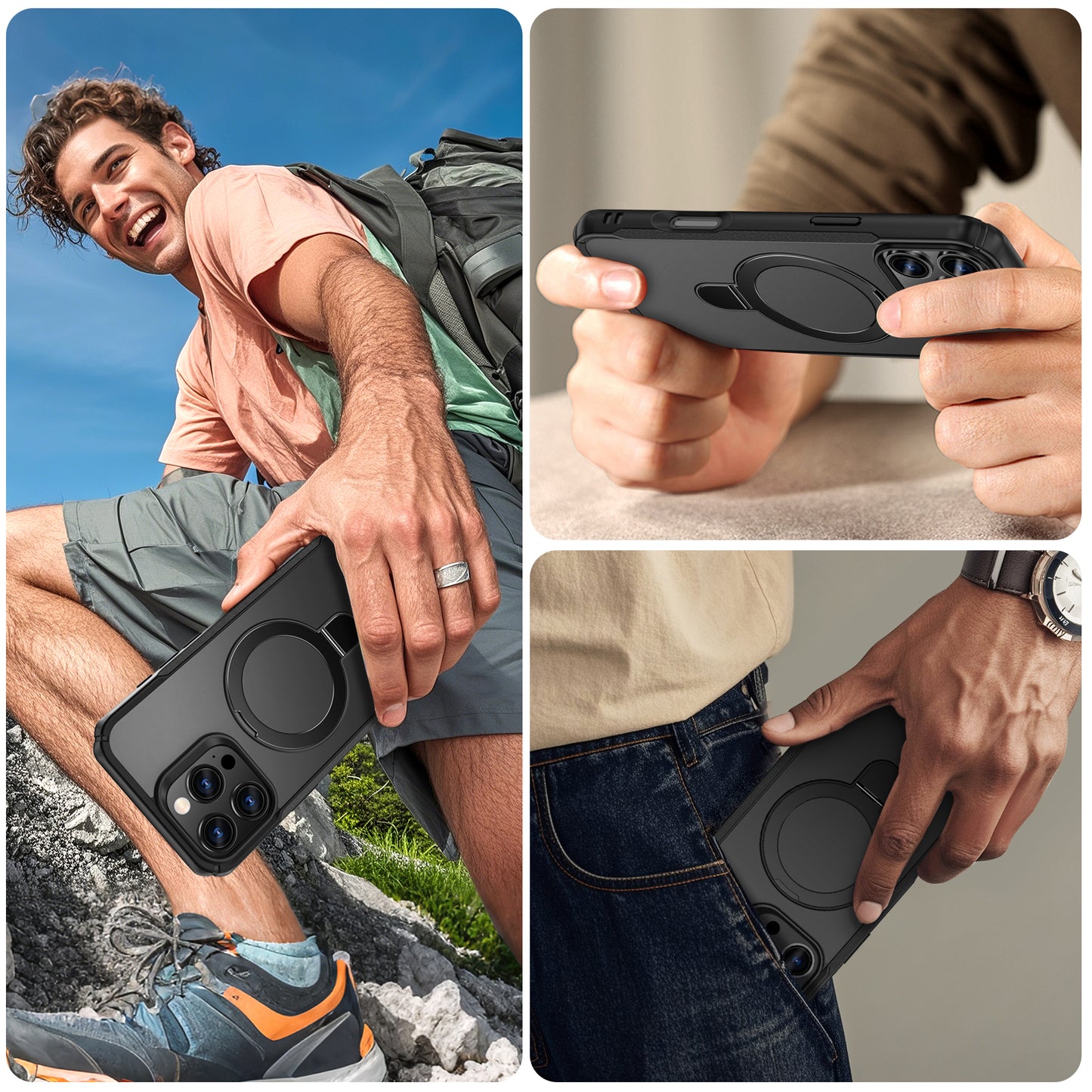 Funda Militar con MagSafe y Carga Inalámbrica