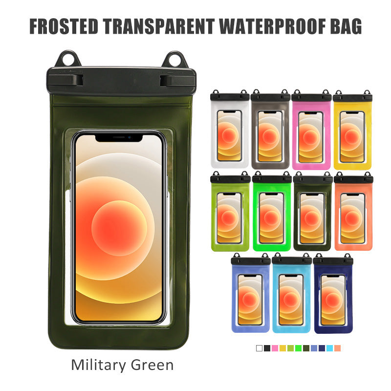 Bolsa Impermeable Frosted MagSafe™ para iPhone – Aqua Blue (Certificada IPX8 | Táctil 100%)