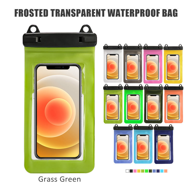 Bolsa Impermeable Frosted MagSafe™ para iPhone – Aqua Blue (Certificada IPX8 | Táctil 100%)